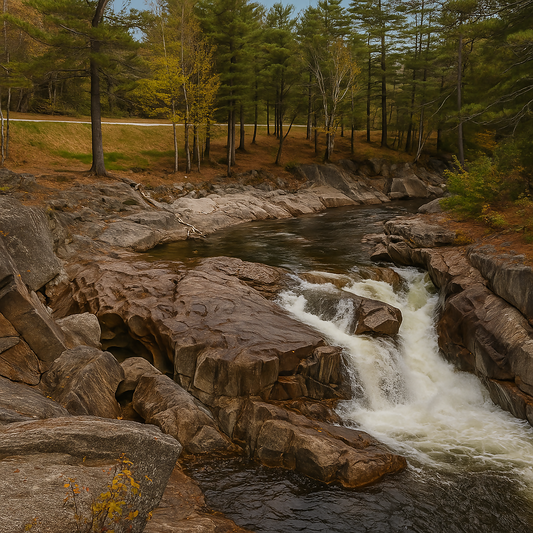 Coos Canyon - Rangeley Lakes National Scenic Byway - Maine United States - Rendered - Digital File Digital My Custom Designs PDF