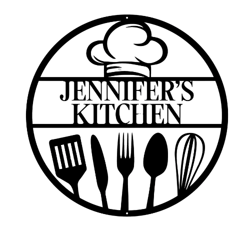 Custom Name Utensil - Metal Sign - Home Decor - Digital File Digital My Custom Designs ZIP File