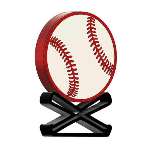 Baseball Wall Light Box - 3D Print File - Digital File Digital My Custom Designs 3MF - ZIP