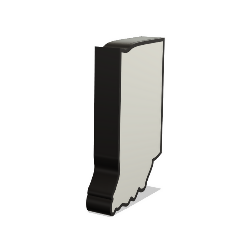 Indiana Wall Lightbox - United States - 3D Print File - Digital File Digital My Custom Designs