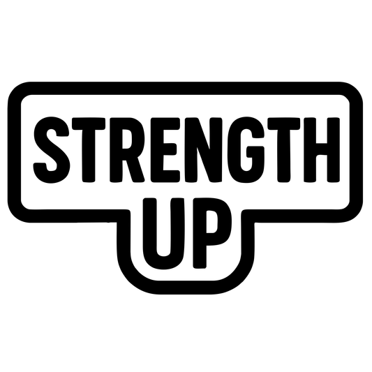 Strength Text Badge - Digital File - XCS Friendly Digital My Custom Designs PNG