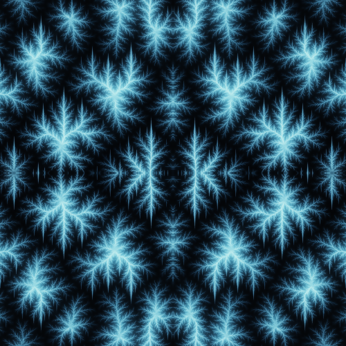 Holiday and Seasonal - Luminous Icicle Fractals On Black Background - Pattern - Digital File Digital My Custom Designs PDF