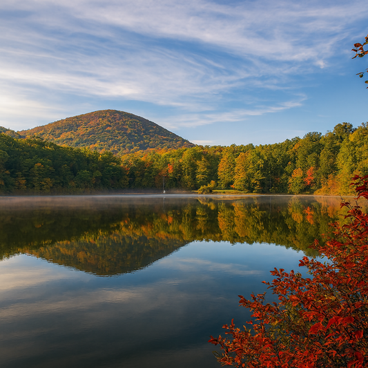 Lake Powhatan - Pisgah National Forest - North Carolina United States - Rendered - Digital File