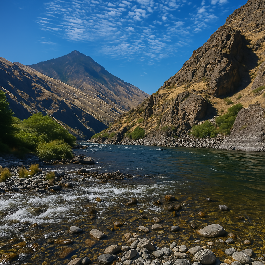 Snake River - Hells Canyon National Recreation Area - Idaho United States - Rendered - Digital file Digital My Custom Designs PDF
