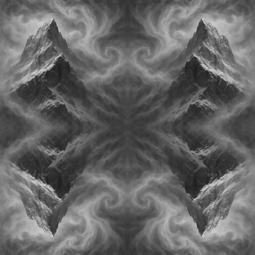 Nature and Landscape - Crystalized Mountain Fog Swirls - Pattern - Digital File Digital My Custom Designs PDF