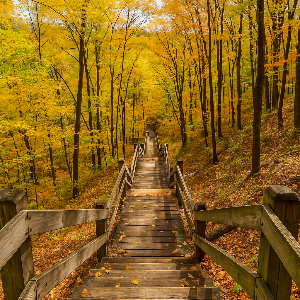 Ogle Lake Trail - Brown County State Park - Indiana United States - Rendered - Digital File Digital My Custom Designs PDF