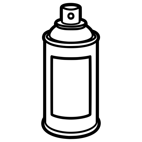 Spray Paint Can Outline - Digital File - XCS Friendly Digital My Custom Designs PDF