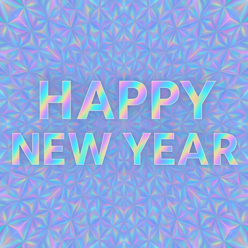 Holiday and Seasonal - New Year’s Kaleidoscope With Holographic - Pattern - Digital File Digital My Custom Designs PDF