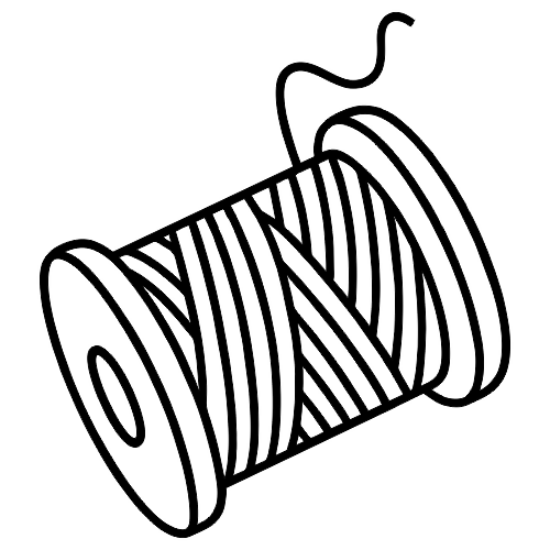 Spool Of Thread Outline - Digital File - XCS Friendly Digital My Custom Designs PDF