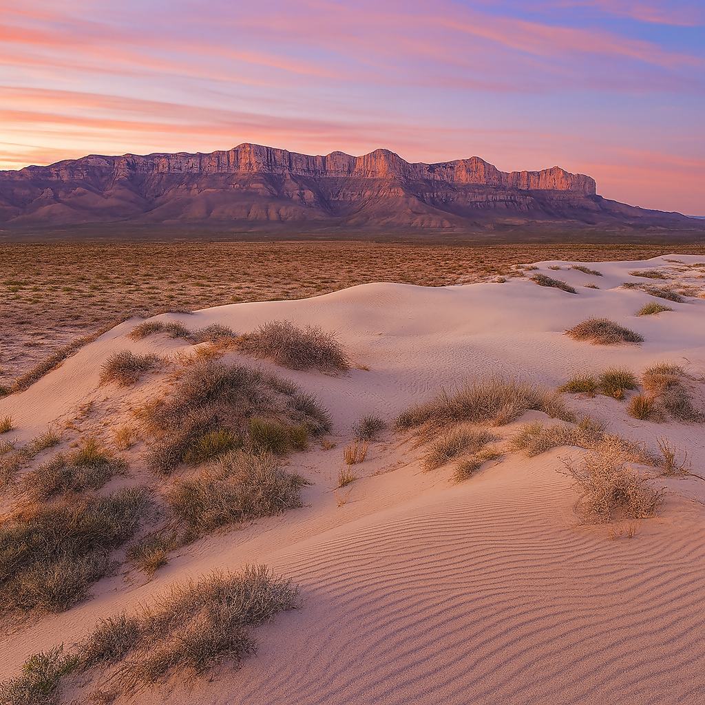 Salt Basin Dunes - Guadalupe Mountains National Park - Texas United States - Rendered - Digital File Digital My Custom Designs PDF