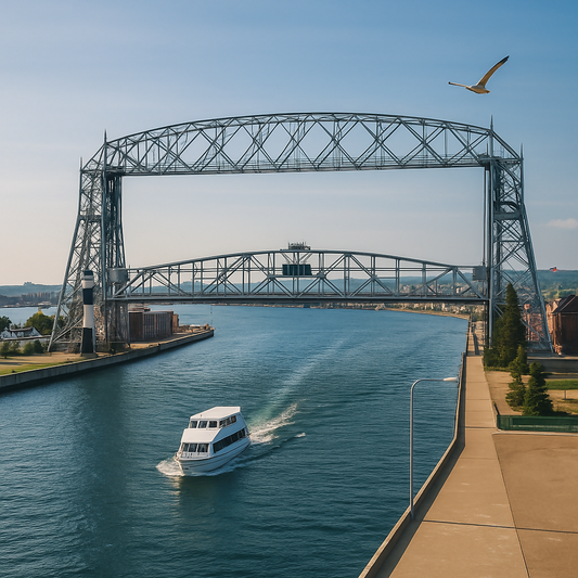 Aerial Lift Bridge - Canal Park - Minnesota United States - Rendered - Digital File Digital My Custom Designs PDF