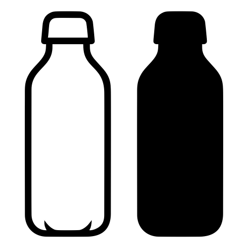 Water Bottle - Vector Graphics - Digital File Digital My Custom Designs PDF