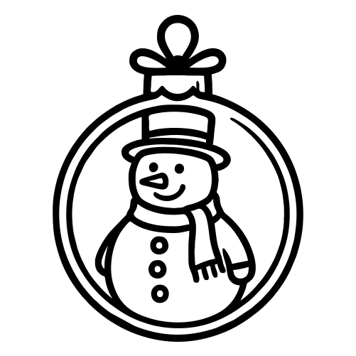 Snowman-Shaped Ornament - Digital File - XCS Friendly Digital My Custom Designs PDF