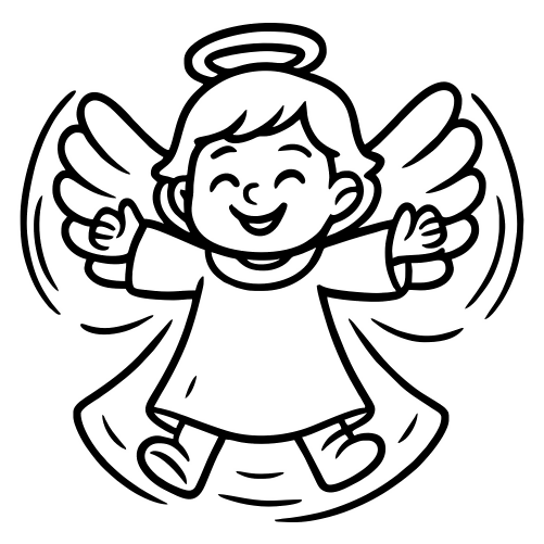 Snow Angel Outline - Digital File - XCS Friendly Digital My Custom Designs PDF