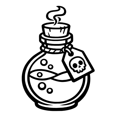 Potion Bottle Sketch - Vector Graphics - Digital File Digital My Custom Designs PDF