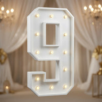#9 Marquee Number Templates - 3D Projects - Digital File - ZIP File - Digital
