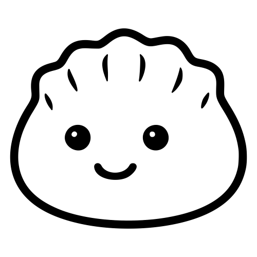 Cartoon Dumpling - Digital File - XCS Friendly Digital My Custom Designs PDF