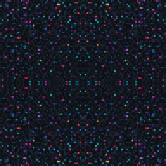 Geometric Abstract - Inspired Pixel Mosaic- Pattern - Digital File Digital My Custom Designs PDF