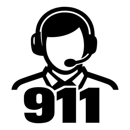 911 Dispatcher Silhouette - Vector Graphics - Digital File Digital My Custom Designs PDF