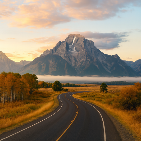 Teton Range - Grand Teton National Park - Wyoming United States - Rendered - Digital File Digital My Custom Designs PDF