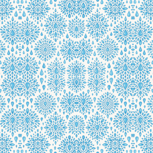 Water and Ocean - Stylized Water Droplet Mandalas - Pattern - Digital File Digital My Custom Designs PDF