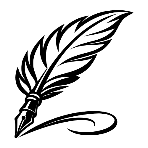 Magic Feather Pen Sketch - Vector Graphics - Digital File Digital My Custom Designs PDF
