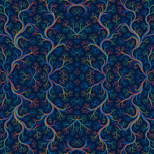 Technology and Digital - Neural Network Fractals In Vibrant Color Waves - Pattern - Digital File Digital My Custom Designs PDF