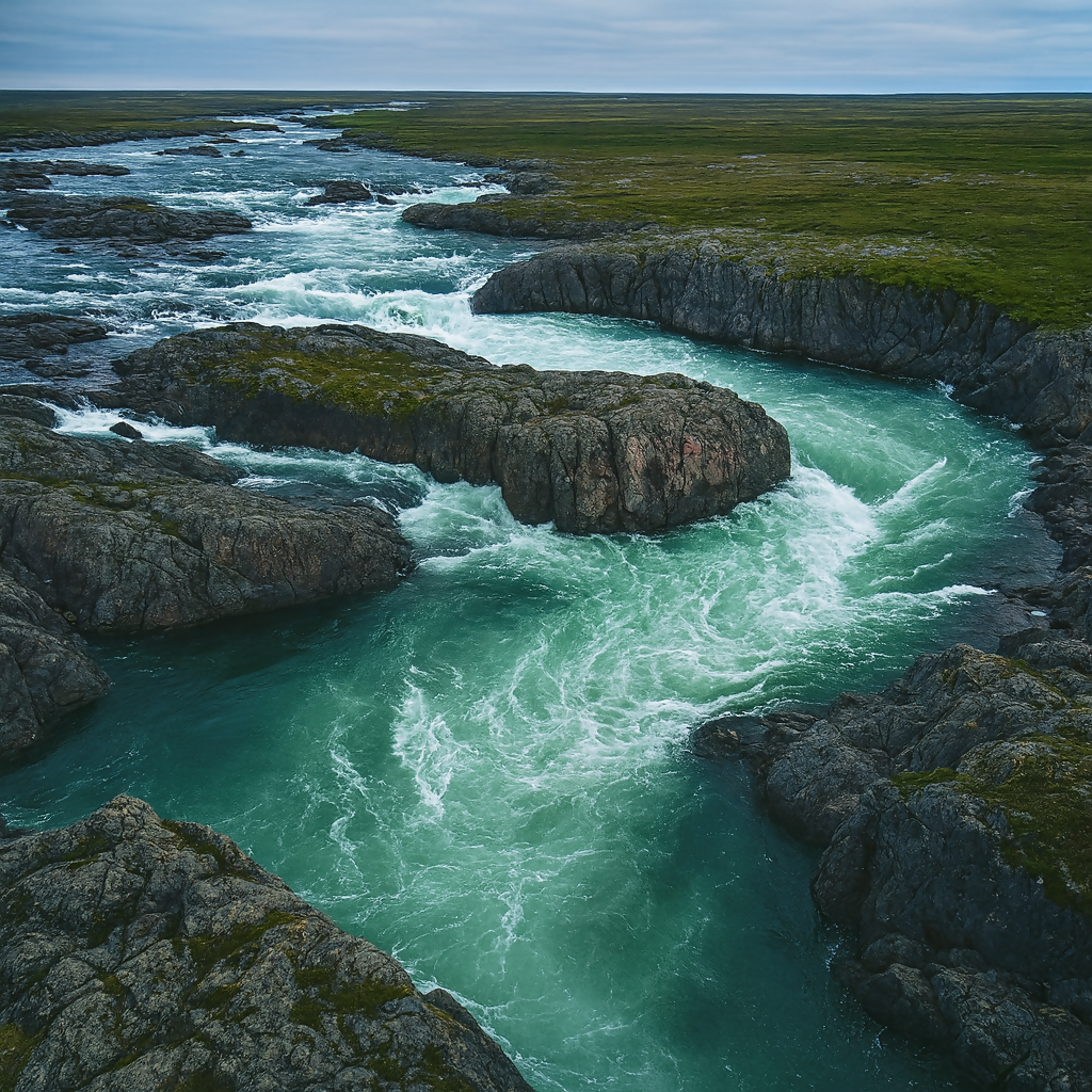 Kazan River - Nunavut Canada - Rendered - Digital File Digital My Custom Designs PDF