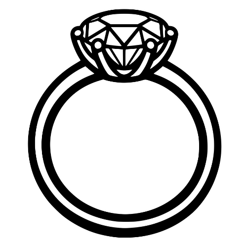 Engagement Ring Sketch - Digital File - XCS Friendly Digital My Custom Designs PDF