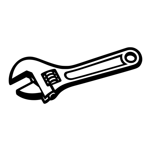 Crescent Wrench - Vector Graphics - Digital File Digital My Custom Designs PDF