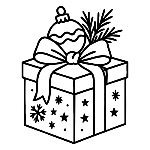 Ornament-topped Gift Box - Digital File - XCS Friendly Digital My Custom Designs PDF