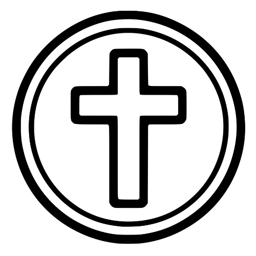 Communion Wafer Outline - Vector Graphics - Digital File