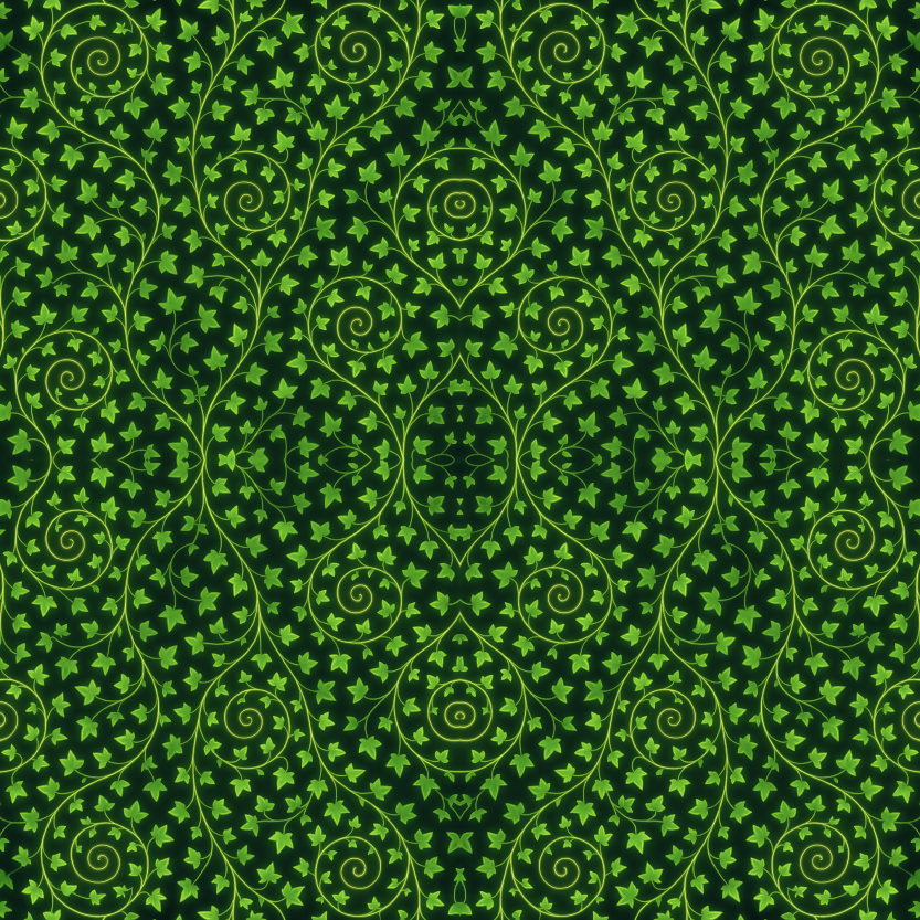 Floral and Botanical - Infinite Spiral Of Glowing Ivy - Pattern - DIgital File Digital My Custom Designs PDF