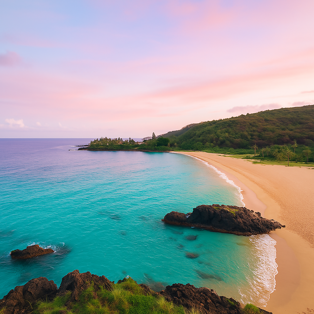 Waimea Bay - Waimea Bay Beach Park - North Shore (Oahu) - Hawaii United States - Rendered - Digital File Digital My Custom Designs PDF