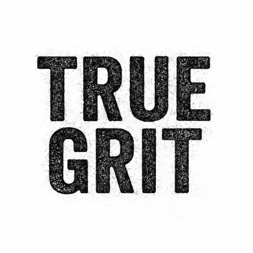 Pop Culture Fandom - True Grit - T Shirt Design - Digital File Digital My Custom Designs 300 DPI PNG