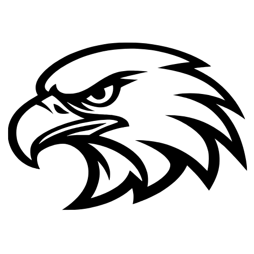 Single-line Eagle Head Outline - Vector Graphics - Digital File Digital My Custom Designs PDF