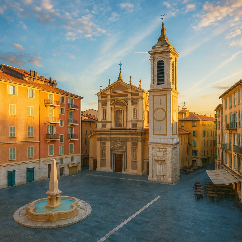 Nice Cathedral (Cathédrale Sainte-Réparate) Old Town - Nice France - Europe - Rendered - Digital File Digital My Custom Designs PDF