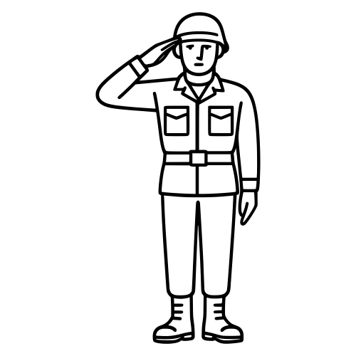 Soldier Salute - Digital File - XCS Friendly Digital My Custom Designs PDF