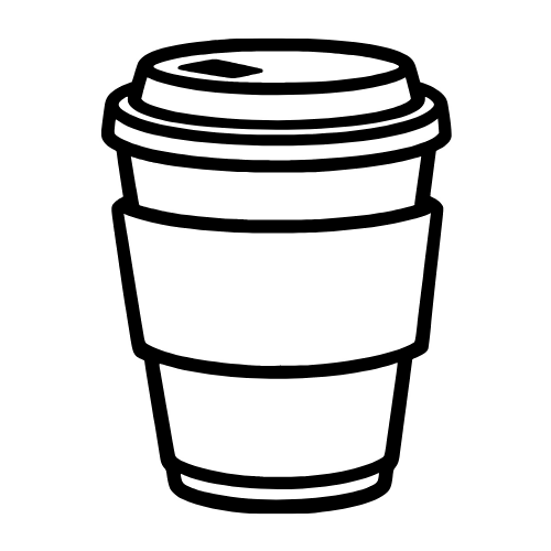 Office Coffee Cup Design - Vector Graphics - Digital File