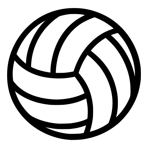 Volleyball Outline - Digital File - XCS Friendly Digital My Custom Designs PDF