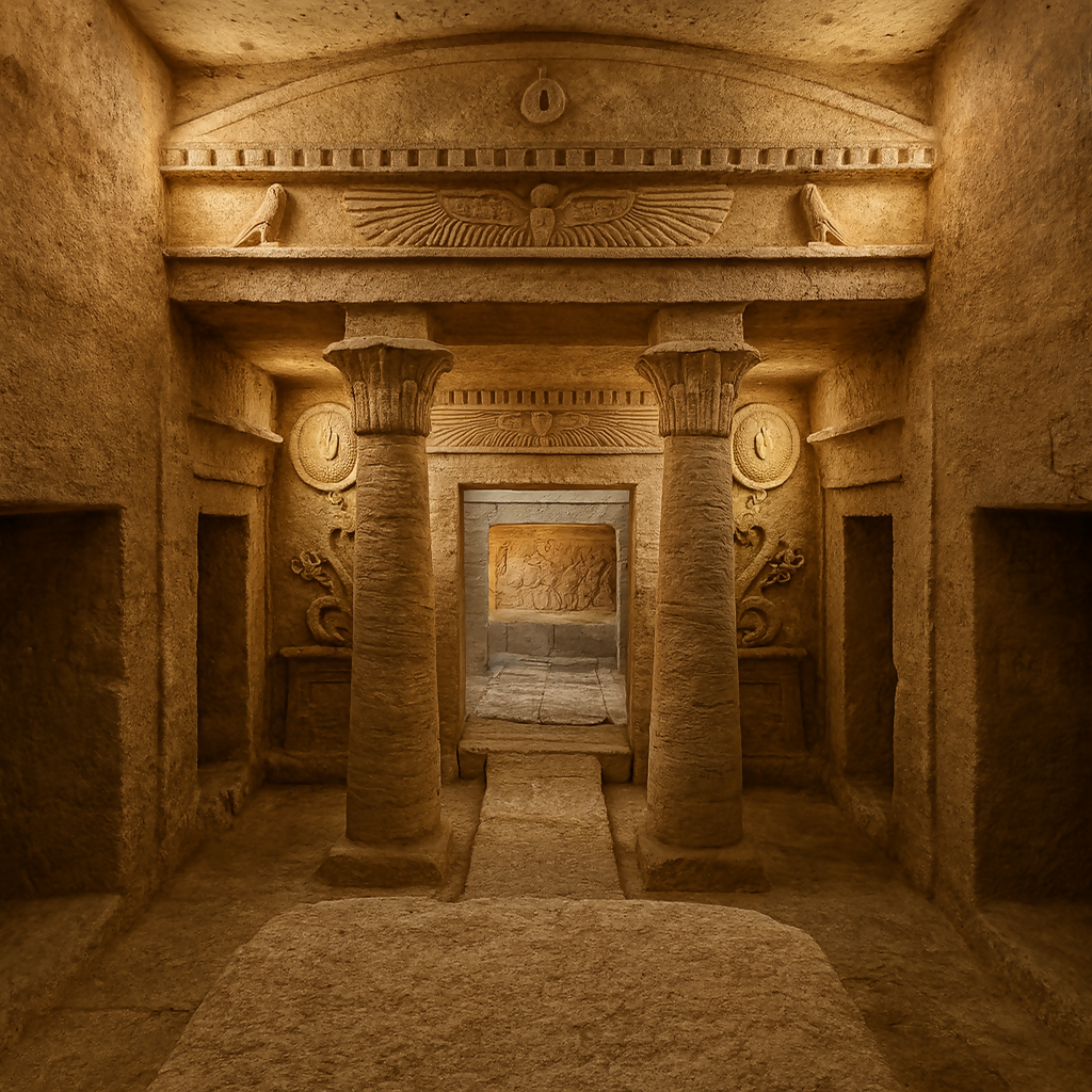 Catacombs of Kom El Shoqafa - Alexandria Egypt - Africa - Rendered - Digital File Digital My Custom Designs PDF