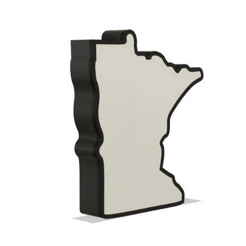 Minnesota Wall Lightbox - United States - 3D Print File - Digital File Digital My Custom Designs