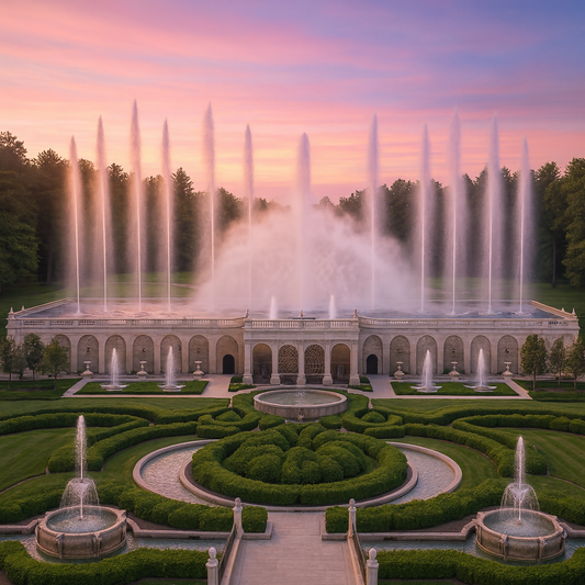 Main Fountain Garden - Longwood Gardens - Pennsylvania United States - Rendered - Digital File Digital My Custom Designs PDF
