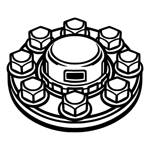 Wheel Hub Design - Vector Graphics - Digital File Digital My Custom Designs PDF