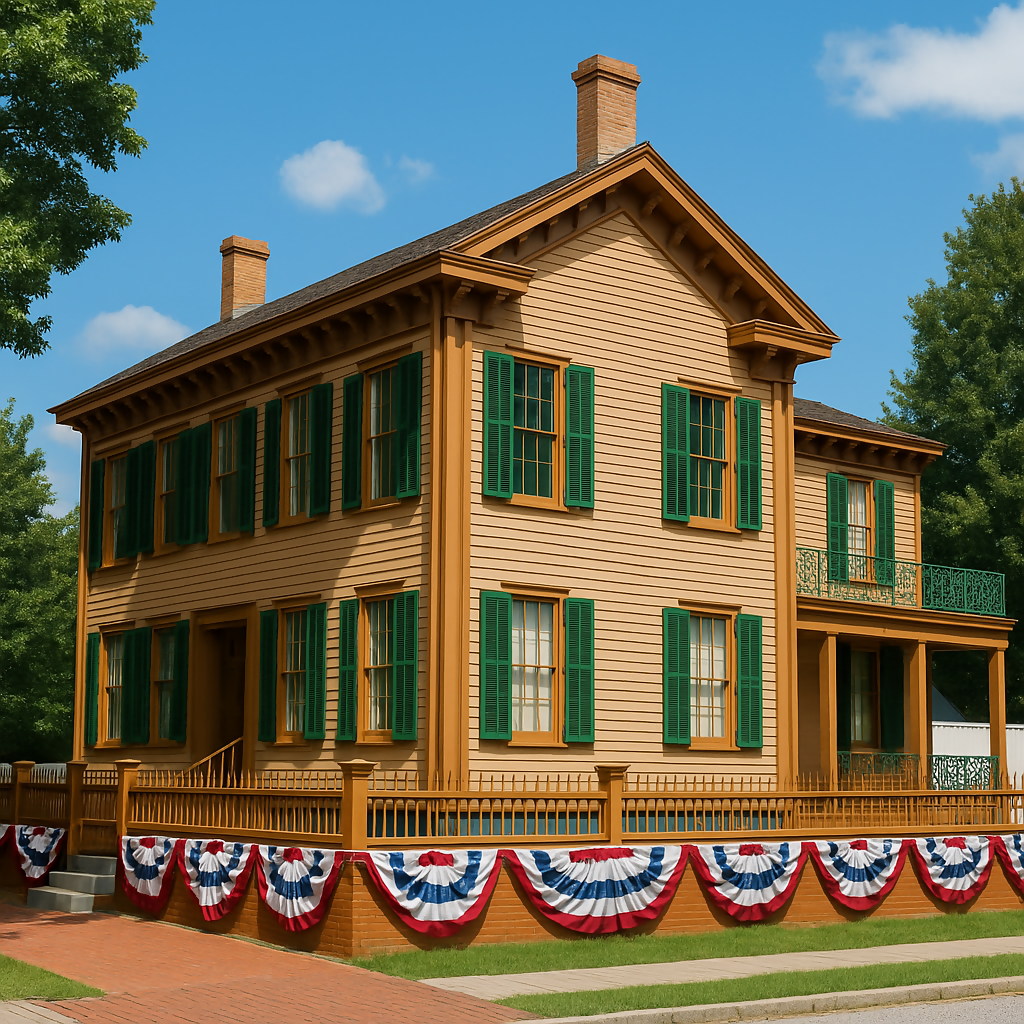 Lincoln Home National Historic Site (Springfield) - Illinois United States - Rendered - Digital File Digital My Custom Designs PDF
