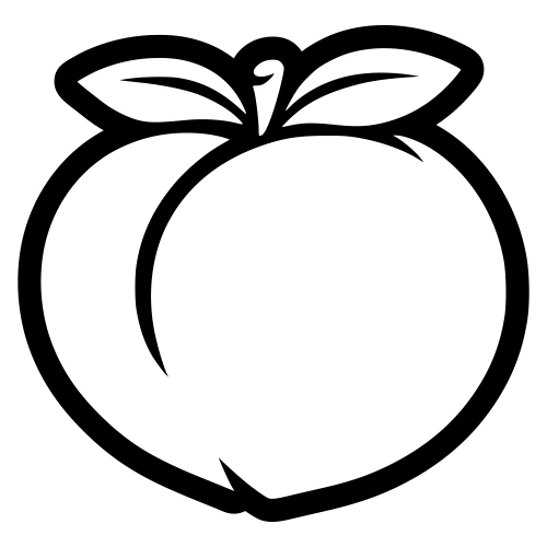 Peach Outline - Digital File - XCS Friendly