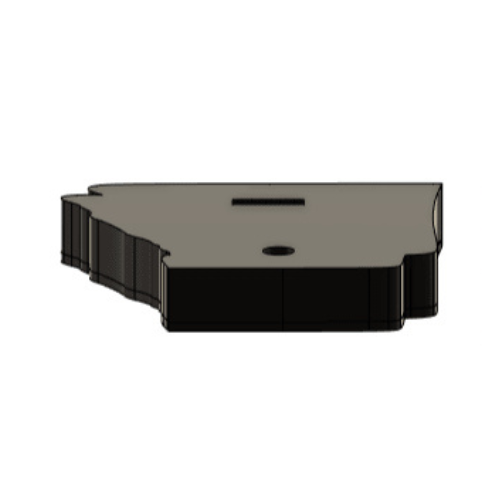 3D Printed Arkansas Wall Lightbox - United States Product My Custom Designs