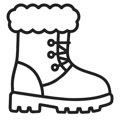 Snow Boot Outline - Digital File - XCS Friendly Digital My Custom Designs PDF