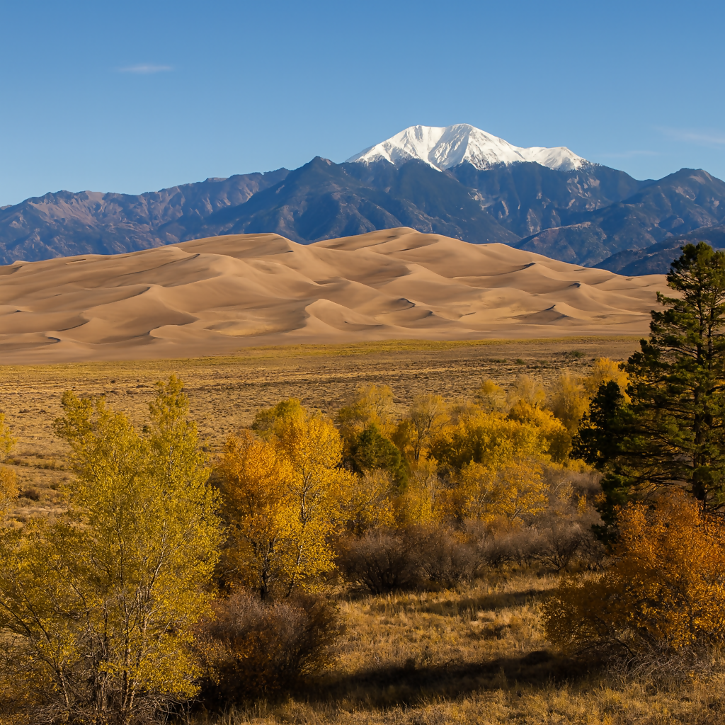 Great Sand Dunes National Park and Preserve - Colorado United States - Rendered - Digital File Digital My Custom Designs PDF