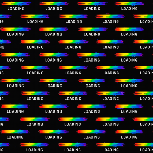 Gaming and Pop Culture - Glitchy Loading Bars In Prism Colors - Pattern - Digital File Digital My Custom Designs PDF